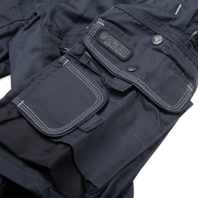 Apache ATS Grey Cargo Work Shorts Pack of 5 Workwear